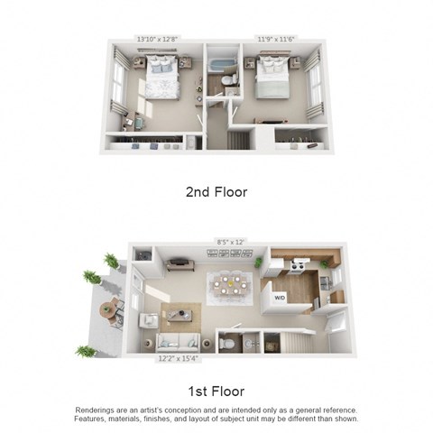 a 2nd floor floor plan with a bedroom and a bathroom